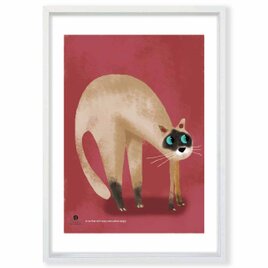 怒ってる？　ネコ　送料無料 　プロのイラスト　A4〜A0　ポスター　アートポスター　アート/sei検索新着順　3802