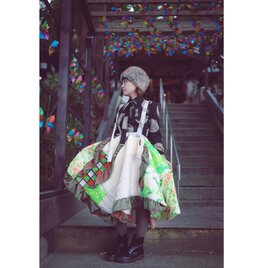 着物リメイク　オフトォンスカート　Chapter2 001