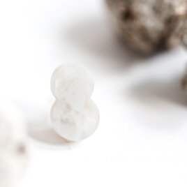 K14｜ふんわりアゲート・片耳用シングルスタッドピアス