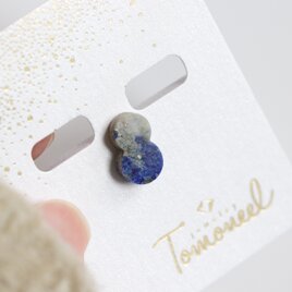 K14｜ラピスラズリ・片耳用シングルスタッドピアス・12月誕生石