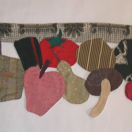 野菜と果物のカフェカーテン　A