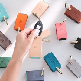 スマートキーケース Mサイズ LF-064 レザーキーケース 本革キーケース カラーオーダー キーホルダー 人気