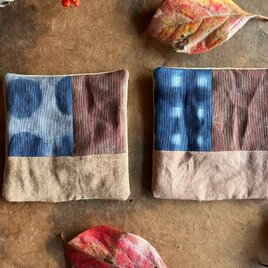 秋のコースターはぎはぎ2枚セットb