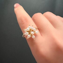 【k14gf】Baby Pearl〜泡雪のリング