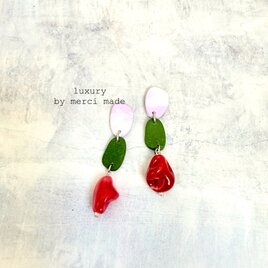 （一点もの）olive green＋ruby color