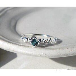 ブルー トルマリン リング / Blue Green Tourmaline Ring  219