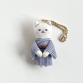 きもの猫　バッグチャーム