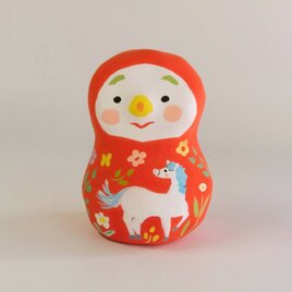 張り子　干支「午」だるま大（え）