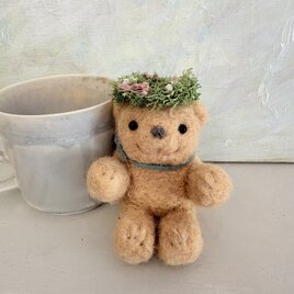 a ちいさなテディベアと花かんむり　再販13