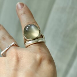 K10WG[月兎のgrey moonstone]ring
