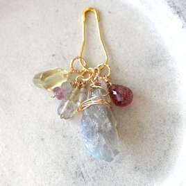 ネックレストップセット（ラフラブラドライト・トルマリン・レモンクォーツ etc.）