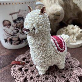 アルパカ あみぐるみオブジェ