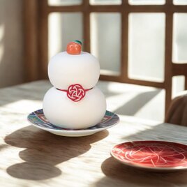 歳末大特価 陶器製 鏡餅 小【九谷焼】