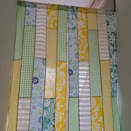 ♥️爽やかな♥️レモンイエロー＆アボカドグリーンの♥️ロングのれん♥️✭80✕170✭