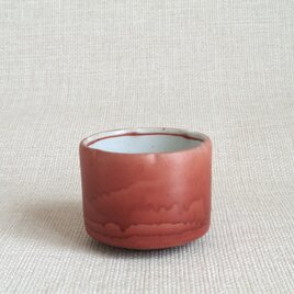 ぐい呑み (輪花赤絵a)