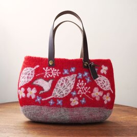 羊毛フェルトバッグ/お祝いの日