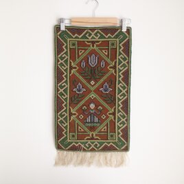 スウェーデンで見つけた手刺繍のタペストリー ハンガー無し No.6254