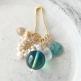 ネックレストップセット（バルティックアンバー・シトリン・グランディディエライト etc.）