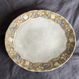 「木もれ日リムのオーバル皿」