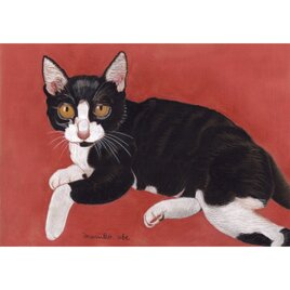「ウメ15」猫イラスト（原画）
