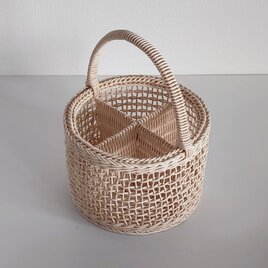 仕切り付き円形バスケットφ17.5 h12