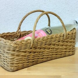 ワインを入れたりしたら素敵な籐かご♡北海道　十勝バスケット90