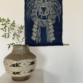 藍染　正月飾り　しめ縄　小サイズ