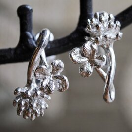 しろつめ草の花＆四つ葉イヤリング