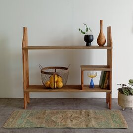 1点物『 Écru Shelf  』アンティークシェルフ  チェスト ディスプレイ キャビネット 什器