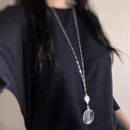 ルーペnecklace silver - classics ロングネックレス - 最長100cm調整可