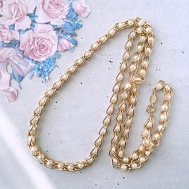 《NAPIER》 caged faux pearl ネイピア ヴィンテージネックレス