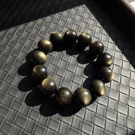 黒金・極上・ブラックゴールデンオブシディアン Gold Sheen Obsidian 開運 金運