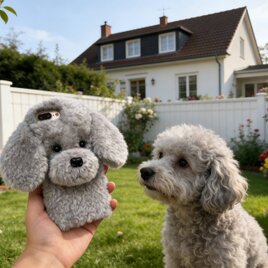 iPhone 17 16 ケース シェル ペット Samsung Android 全機種対応 プードル犬 愛犬 アムスマホケース