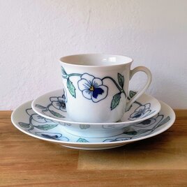 Rörstrand / ロールストランド / Sylviaシリーズ / トリオセット（コーヒーC/S + プレート）②