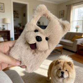 iPhone 17 16 ケース シェル ペット Galaxy Google pixel 全機種対応 チャウチャウ犬 愛犬