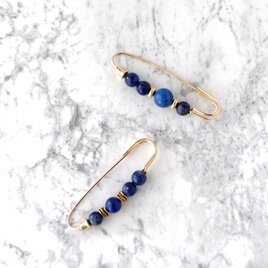 ラピスラズリ＊天然石のストールピン