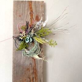 迎春のしつらえ　しめ縄飾り｜根付きレモングラス