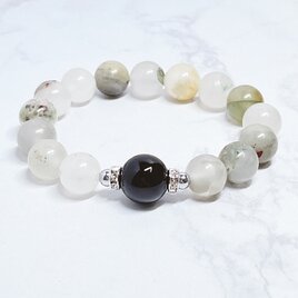 ⭐1点限定⭐困難を乗り越え、身を守る 天然石ブレスレット｜オニキス・ブラッドストーン /パワーストーンブレス No.830