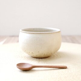 赤陶土と白マット釉のお湯のみ ＊ １
