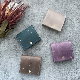 Glitterコインケース ˗ˏˋ squareˎˊ˗ 〖カラーオーダー〗〖受注制作〗