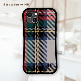 大人 の おしゃれ な チェック柄 タータン チェック 耐衝撃 グリップケース iPhoneケース