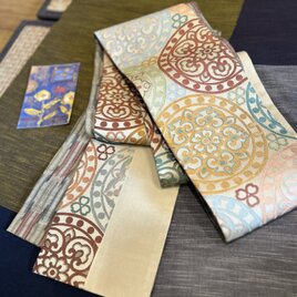 唯屋オリジナルアンティーク布半幅帯