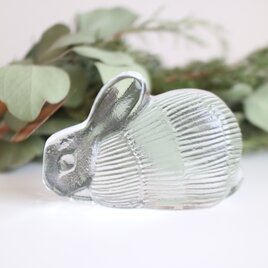 ROYAL KRONA / Lisa Larson / ガラスのオブジェ うさぎ No.5927