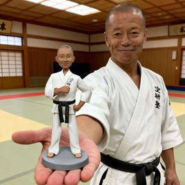 空手 テコンドー 好き 誕生日 プレゼント、オーダーメイド 写真から作る 似顔絵 人形, オリジナル 肖像画 置物 フィギュア