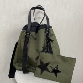 コーデュラナイロン1680の２way ショルダートートバック