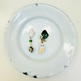 （一点もの）owl ＋Dalmatian jasper
