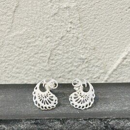 チビ ペイズリー ピアス silver【FP427】