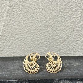 チビ ペイズリー ピアス gd【FP428】