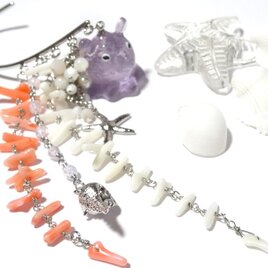 【ふじ色】メンダコのイヤーフック