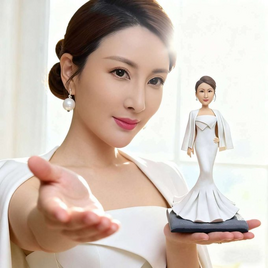 誕生日プレゼント 女性 彼女 オーダーメイド 似顔絵 人形 女友達  写真 から フィギュア 妻 奥さん 肖像画 感謝 車飾り